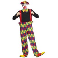 Hooped Clown Adult Costume