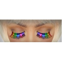 Eyelashes - Rainbow Tinsel