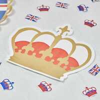 Coronation Party Gold Crown Napkins - 16 Pk