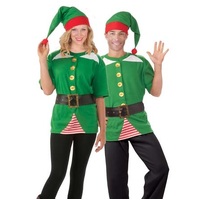 Jolly Christmas Elf Adult Costume Kit - One Size