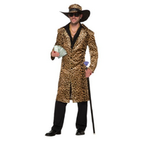 Disco Pimp Leopard Hat & Coat