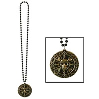 Pirate Coin Necklace - Black & Gold