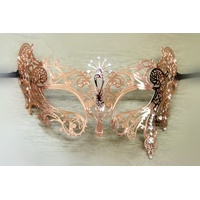 Exotic Rose Gold Masquerade Eye Mask