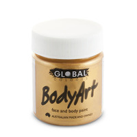 Global Face Body Paint - Metallic Gold 45ml Tub