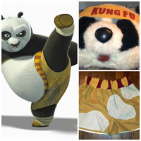 Kung-Fu Panda Mascot Hire Costume*