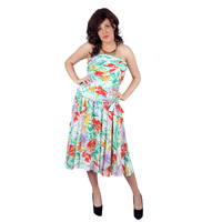1980s Prom Dress - Floral Hire Costume*