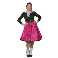 1950s Poodle Skirt Girl - Hot Pink Hire Costume*