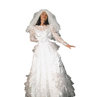 1980s Wedding Cake Dress 1 Hire Costume*