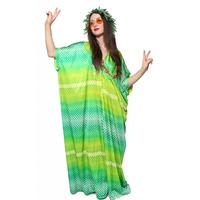 Kaftan - Dotty Lemon-Lime Hire Costume*