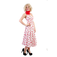 1950s Red Polka Dot Dress Hire Costume*
