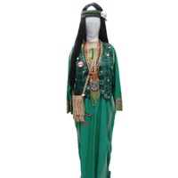Grass Green Hippie Chick Hire Costume*