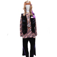 Black Velvet Hippie Hire Costume*