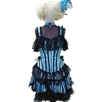 Saloon Girl - Sky Blue Hire Costume*