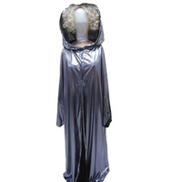 Unisex Silver Space Cape HIre Costume*