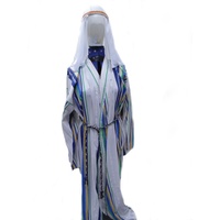 Arabian Bedouin - Green, Blue, Yellow Stripe Hire Costume*