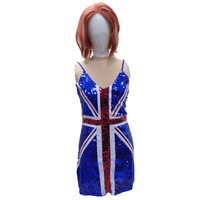 Spice Girls - Ginger Spice Sequin Shift Dress Hire Costume*