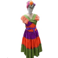 Brazillian Carmen Miranda - Carnivale - Rainbow Stripe Hire Costume*