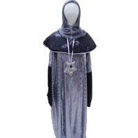 Space Man - Silver & Black Sequin Hire Costume*