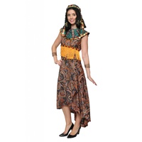 Cleopatra - Emerald Green & Orange Hire Costume*
