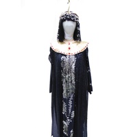 Cleopatra - Black & Gold Sequin Hire Costume*