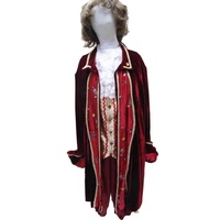 Renaissance Gentleman - Deep Red & Gold Hire Costume*