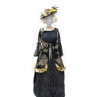 Victorian Costume - Black & Gold Hire Costume*