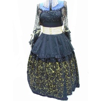 Marie Antoinette - Black & Gold Hire Costume*