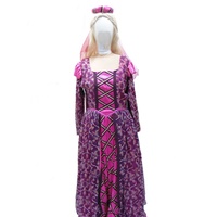 Medieval Costume - Pink & Gold Hire Costume*