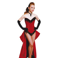 Corset Set - Red & Black Beauty Hire Costume*