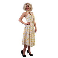 1950s Yellow Polka Dot Dress Hire Costume*