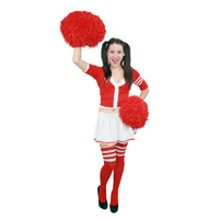 Cheerleader - Red & White Hire Costume*