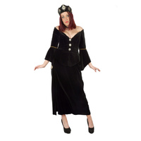 Medieval Costume - Black Velvet 2 Piece Hire Costume*