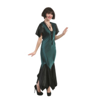 Long Green Cocktail Hire Costume*