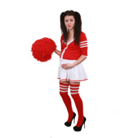 Pregnant Cheerleader Hire Costume*