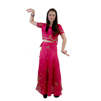 Indian 2 Piece - Pink & Gold Hire Costume*