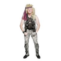 1980s Zebra Print Rocker Hire Costume*