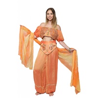 Midriff Genie - Orange Hire Costume*