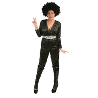 Jumpsuit - Black Shot Silver Hire Costume