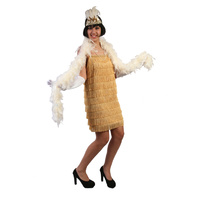 Flapper Dress - Gold Fringed - Hire Costume*