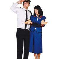 Vintage Qantas Flight Attendant Hire Costume*