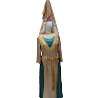 Medieval Costume - Green & Gold Hire Costume*