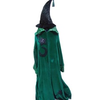 Wizard - Green Velvet Hire Costume*