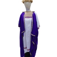 Caesar Toga - Purple Hire Costume*