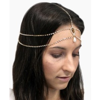 1920s Flapper Headpiece - Rose Gold Chain