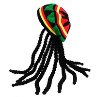 Rasta Beanie with Dreadlocks