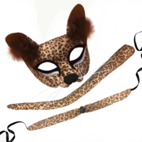 Leopard Mask Deluxe 3 Piece Set