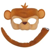 Monkey Deluxe Animal Mask & Tail