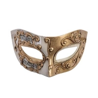 Camila Creme & Gold Masquerade Eye Mask