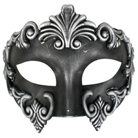 Lorenzo Silver Masquerade Eye Mask