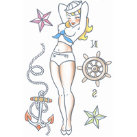 Sailor Girl Pin-up Tinsley Tattoos